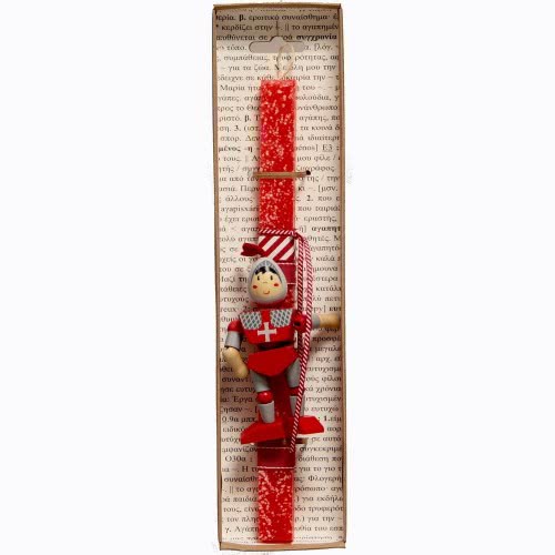 Χειροποίητα Είδη Easter Candle Wooden Knight Coral LA20109B 5212023297465