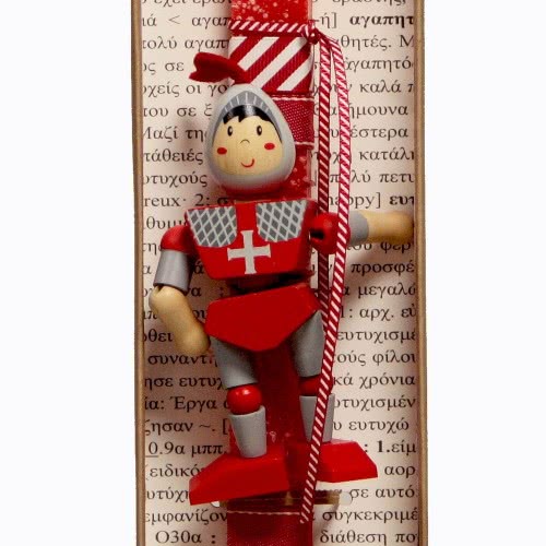 Χειροποίητα Είδη Easter Candle Wooden Knight Coral LA20109B 5212023297465