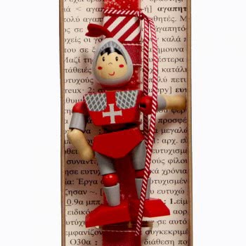 Χειροποίητα Είδη Easter Candle Wooden Knight Coral LA20109B 5212023297465