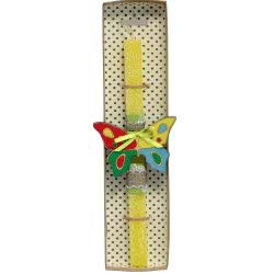 Χειροποίητα Είδη Easter Candle Butterfly MDF - Yellow LA20020A 5212023239922