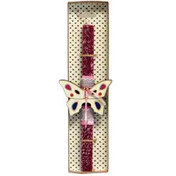 Χειροποίητα Είδη Easter Candle Butterfly MDF - Crimson LA20020B 5212023239939