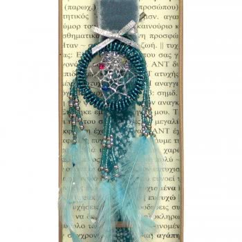 Χειροποίητα Είδη Easter Candle Dreamcatcher Wings - Petrol LA20059C 5212023241406