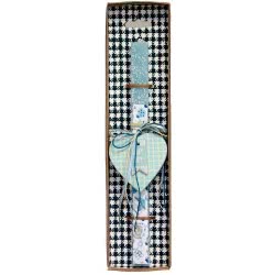 Χειροποίητα Είδη Easter Candle Small Wooden Heart - Baby - Blue LA20136Β 5212023298523