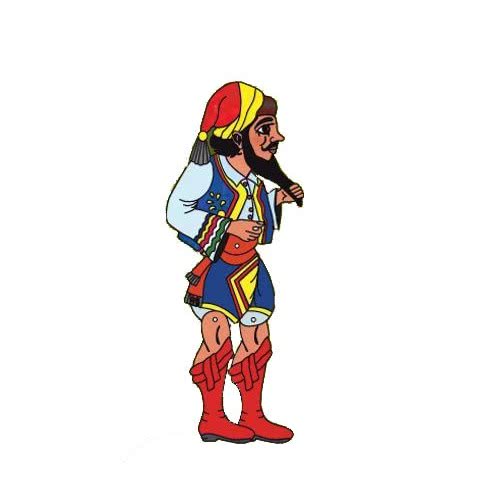 AK TOYS Φιγούρα Θεάτρου Σκιών Χατζιαβάτης 31X12εκ 102 5203249001028
