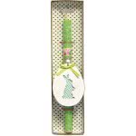 Χειροποίητα Είδη Easter Candle Egg With Rabbit - Green LA20052E 5212023241178