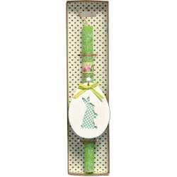 Χειροποίητα Είδη Easter Candle Egg With Rabbit - Green LA20052E 5212023241178