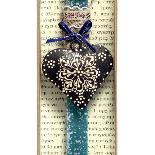 Χειροποίητα Είδη Easter Candle Paint Heart - Purple LA20028C 5212023240249
