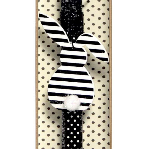 Χειροποίητα Είδη Easter Candle Back Rabbit - Stripes LA20045B 5212023240850