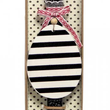 Χειροποίητα Είδη Easter Candle Egg Polka Dots - Grey LA20063B 5212023241536