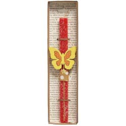 Χειροποίητα Είδη Easter Candle Butterfly - Coral LA20105A 5212023297236