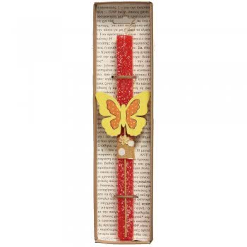Χειροποίητα Είδη Easter Candle Butterfly - Coral LA20105A 5212023297236