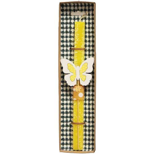 Χειροποίητα Είδη Easter Candle Butterfly - Yellow LA20105B 5212023297243