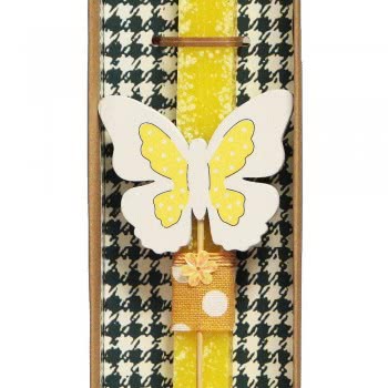 Χειροποίητα Είδη Easter Candle Butterfly - Yellow LA20105B 5212023297243