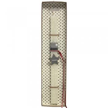 Χειροποίητα Είδη Easter Candle Grey Star - Crem LA20122B 5212023297991