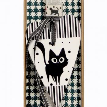 Χειροποίητα Είδη Easter Candle Cat Inside Heart - Grey Light LA20130Β 5212023298301