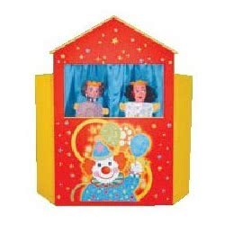 AK TOYS Σκηνή Για Κουκλοθέατρο Κόκκινη Τύπου Γ 003 5203249000038