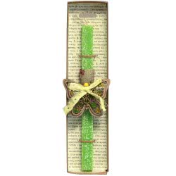 Χειροποίητα Είδη Easter Candle Ornament With Flowers - Butterfly LA20044B 5212023240829