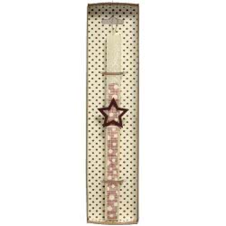 Χειροποίητα Είδη Easter Candle Wooden Star - Crem LA20127C 5212023298165