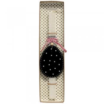 Χειροποίητα Είδη Easter Candle Egg Polka Stripes - White LA20063A 5212023241529