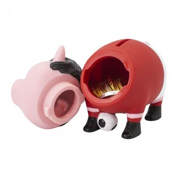 Lilalu Biggys Soccer Player Piggy Bank 9046 4250282490464