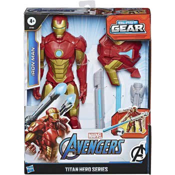 Hasbro Marvel Avengers Titan Hero Series Blast Gear Iron Man Action Figure, 30-Cm E7380 5010993653621