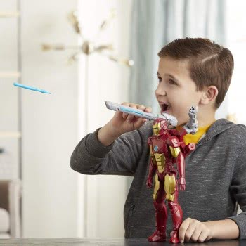 Hasbro Marvel Avengers Titan Hero Series Blast Gear Iron Man Action Figure, 30-Cm E7380 5010993653621