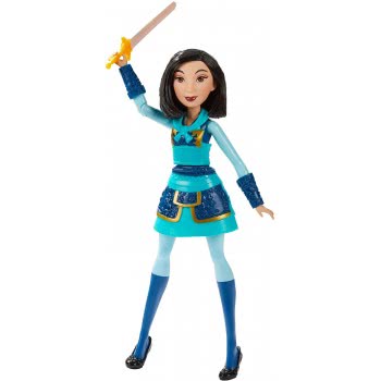 Hasbro Disney Princess Warrior Moves Mulan Doll With Sword-Swinging Action Warrior Outfit Mulan Fashion Doll E8628 5010993677511