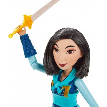 Hasbro Disney Princess Warrior Moves Μουλάν Κούκλα Πολεμιστής Με Σπαθί E8628 5010993677511