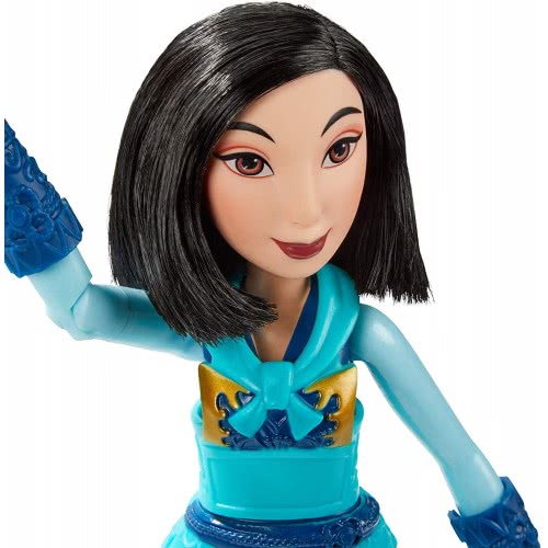 Hasbro Disney Princess Warrior Moves Mulan Doll With Sword-Swinging Action Warrior Outfit Mulan Fashion Doll E8628 5010993677511