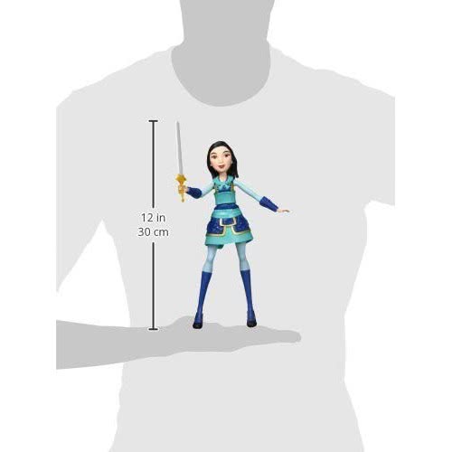 Hasbro Disney Princess Warrior Moves Mulan Doll With Sword-Swinging Action Warrior Outfit Mulan Fashion Doll E8628 5010993677511