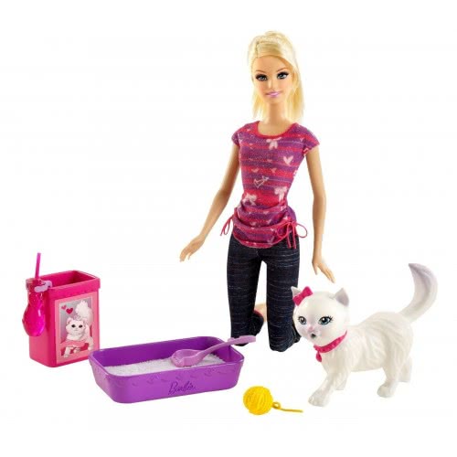 Mattel Barbie Η Και Το Γατάκι Της BDH76 746775302405