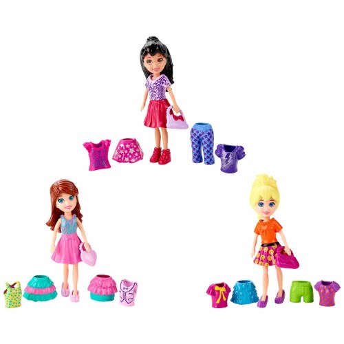 Mattel Polly - Κούκλα Με Ρούχα (3 Σχέδια) CBW79 / ASST 887961016123