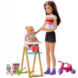 Mattel Barbie Skipper Babysitters - Ώρα Για Φαγητό Κούκλα Και Αξεσουάρ GHV87 887961803570
