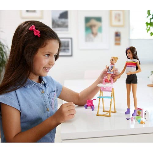 Mattel Barbie Skipper Babysitters - Ώρα Για Φαγητό Κούκλα Και Αξεσουάρ GHV87 887961803570