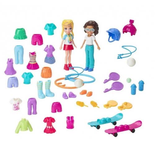 Mattel Polly Pocket Και Φίλη Με Ρούχα Και Αθλητικά Αξεσουάρ - Servin Style Fashion Pack GGJ48 / GGJ50 887961780321