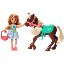 Mattel Barbie Club Chelsea Doll And Pony GHV78 887961803471
