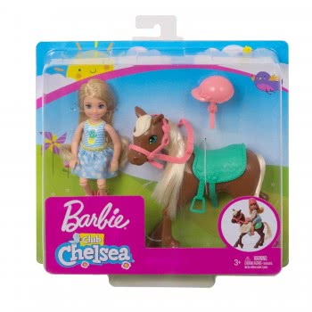 Mattel Barbie Club Chelsea Doll And Pony GHV78 887961803471
