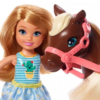 Mattel Barbie Club Chelsea Doll And Pony GHV78 887961803471