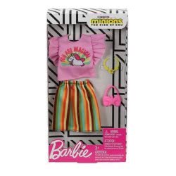 Mattel Barbie Πρωϊνά Σύνολα - Διάσημες Μόδες - Barbie Minions Dress Accessory - Fashion No 4 FYW81 / GHX87 887961805642
