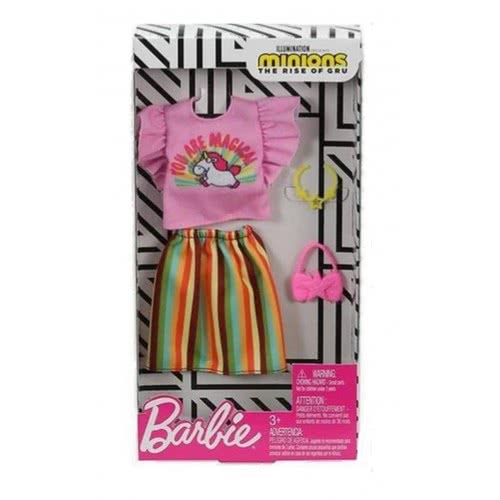 Mattel Barbie Πρωϊνά Σύνολα - Διάσημες Μόδες - Barbie Minions Dress Accessory - Fashion No 4 FYW81 / GHX87 887961805642