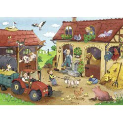Ravensburger Παζλ 2X12τεμ. Το Αγρόκτημα 05-07560 4005556075607