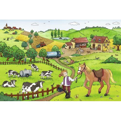 Ravensburger Παζλ 2X12τεμ. Το Αγρόκτημα 05-07560 4005556075607