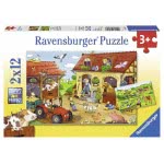 Ravensburger Παζλ 2X12τεμ. Το Αγρόκτημα 05-07560 4005556075607