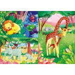 Clementoni Kids Puzzle Super Color Jungle Friends 3X48 Pcs 1200-25233 8005125252336