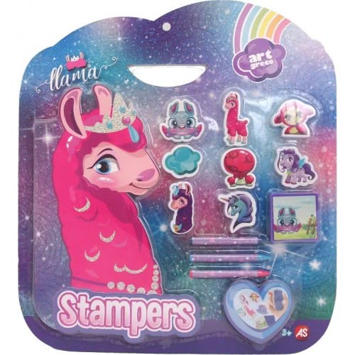 As company Art Greco Llama Set 10 Stampers And 1 Block For Ages 3+ 1023-64031 5203068640316