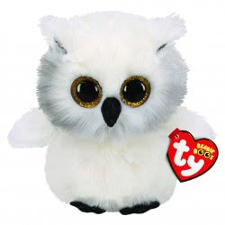ty Beanie Boos Austin Χνουδωτό Κουκουβάγια Χιονούλα Λευκή 15Εκ 1607-36305 008421363056