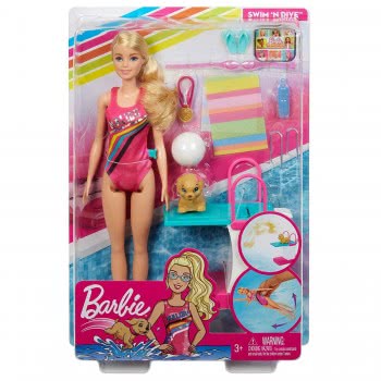 Mattel Easter Candle Barbie Dreamhouse Adventures Swim And Dive Doll And Accessories GHK23 