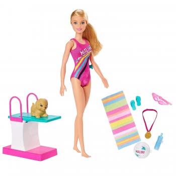 Mattel Easter Candle Barbie Dreamhouse Adventures Swim And Dive Doll And Accessories GHK23 
