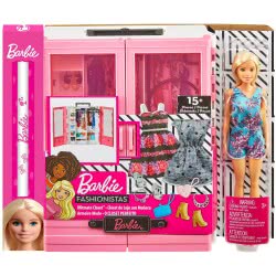 Mattel Λαμπάδα Barbie Fashionistas Η Ντουλάπα Της Barbie Με Κούκλα GBK12 