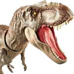 Mattel Λαμπάδα Jurassic World T-Rex Δεινόσαυρος Με Κινούμενη Ουρά Και Κεφάλι GCT91 